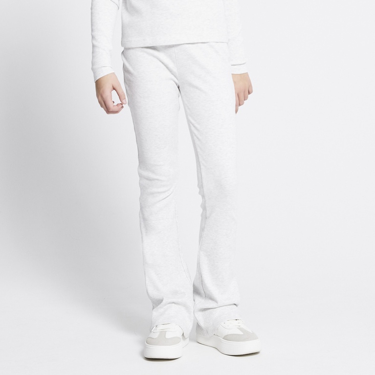 Ribbed pants "Ribby" Light greymelange
